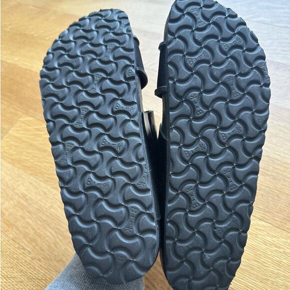 Rick Owens x Birkenstock Rotterdam Slides Black Leather Mens EU 42 US 9 Sandals main image 4